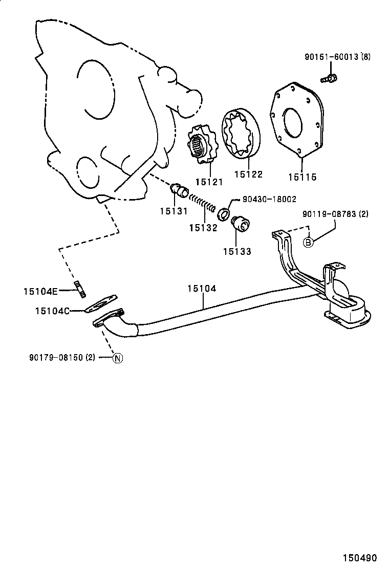  HILUX 4RUNNER 4WD |  ENGINE OIL PUMP