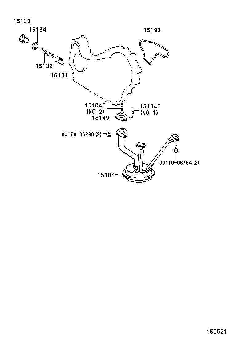  HILUX 4RUNNER 4WD |  ENGINE OIL PUMP