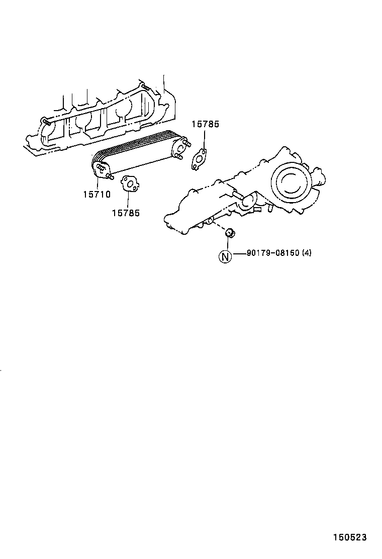  HILUX 4RUNNER 4WD |  ENGINE OIL COOLER