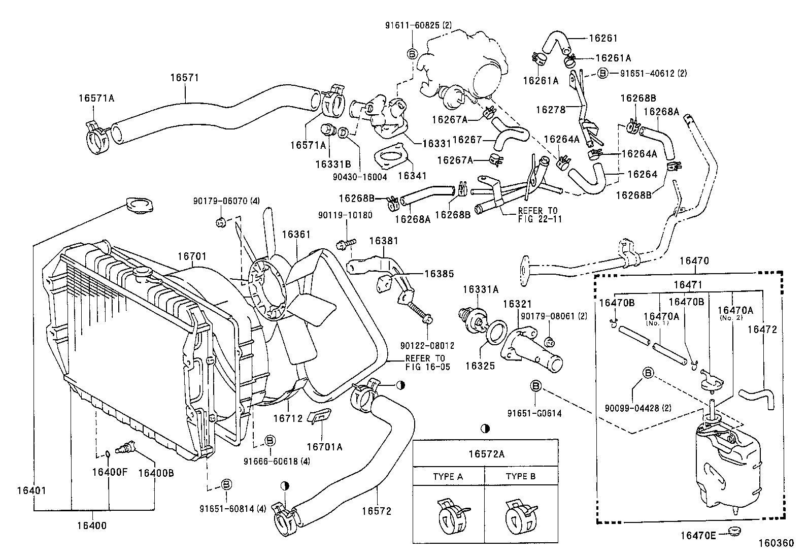  HILUX 4RUNNER 4WD |  RADIATOR WATER OUTLET