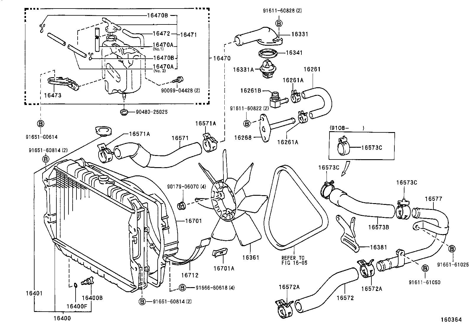  HILUX 4RUNNER 4WD |  RADIATOR WATER OUTLET