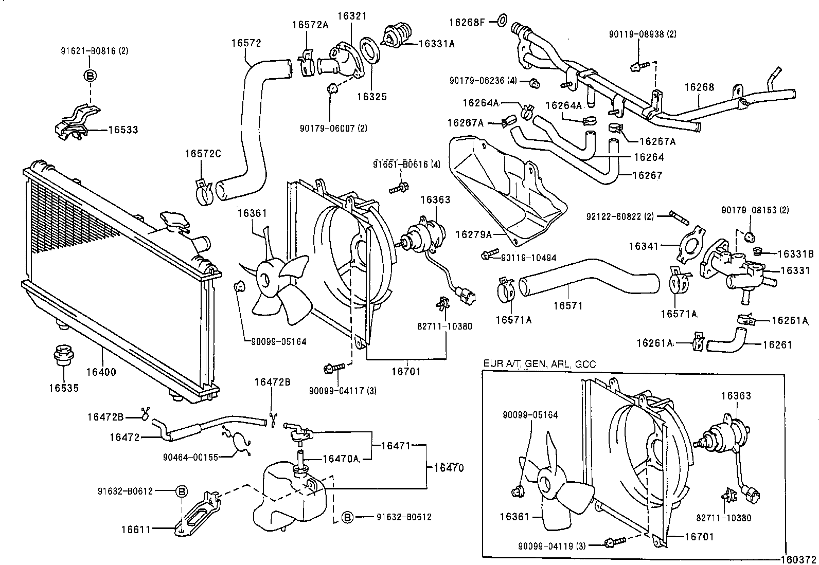  RAV4 |  RADIATOR WATER OUTLET