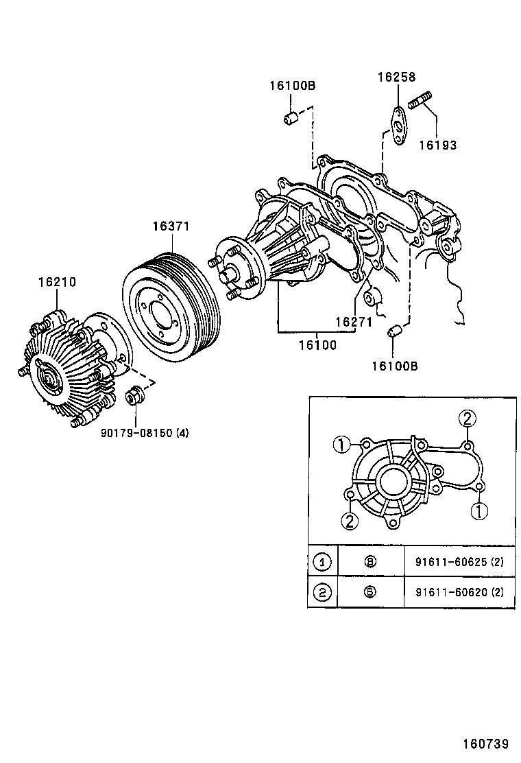  CROWN |  WATER PUMP