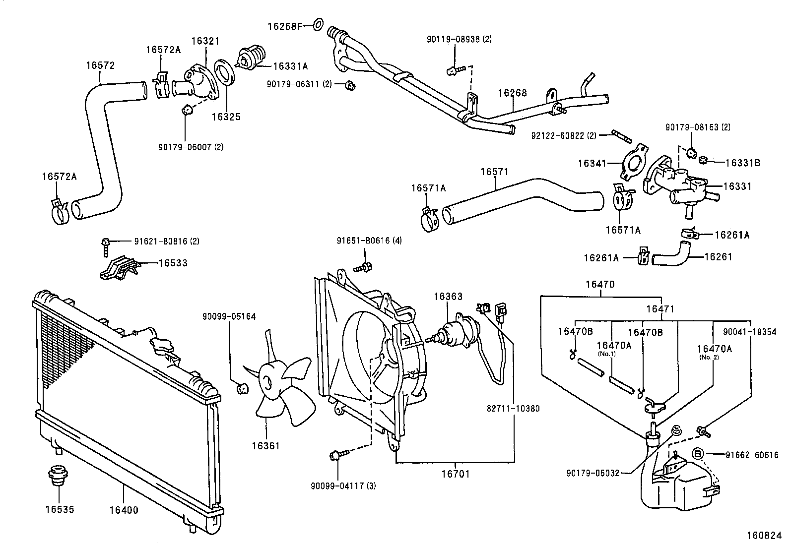  CELICA |  RADIATOR WATER OUTLET