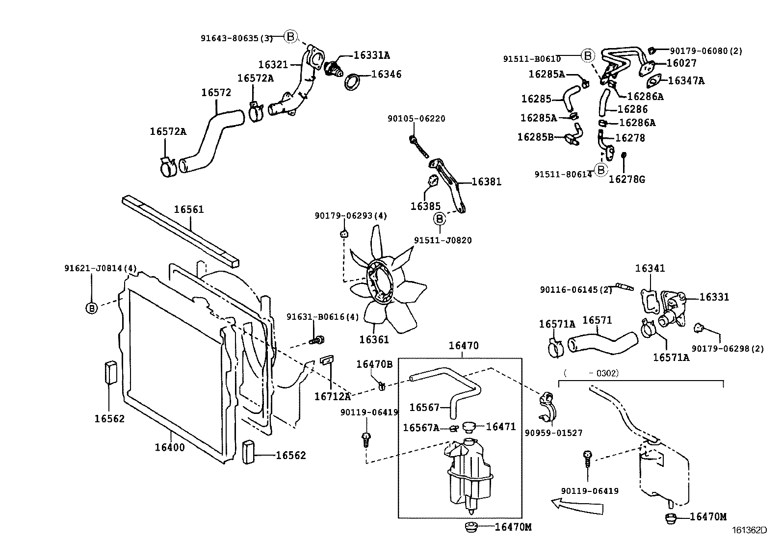  HILUX 4RUNNER 4WD |  RADIATOR WATER OUTLET