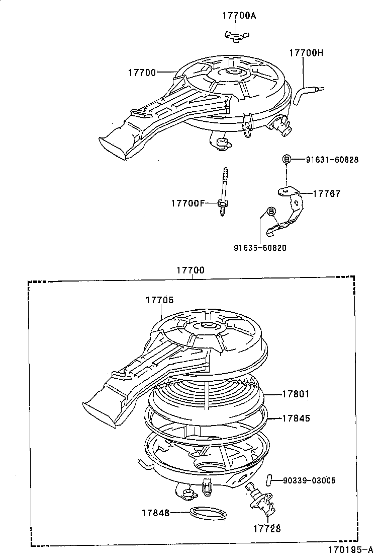  TERCEL |  AIR CLEANER