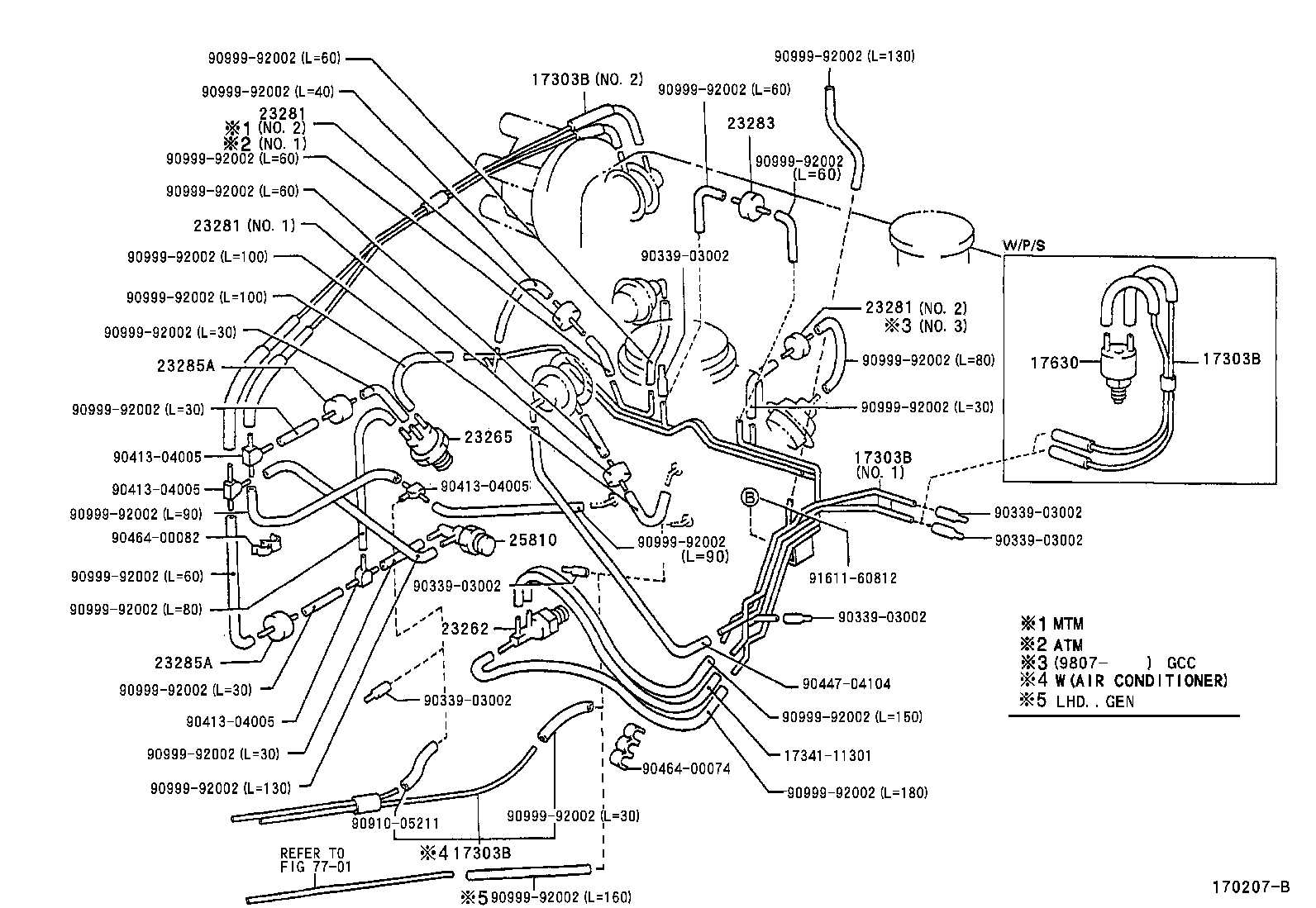  TERCEL |  VACUUM PIPING