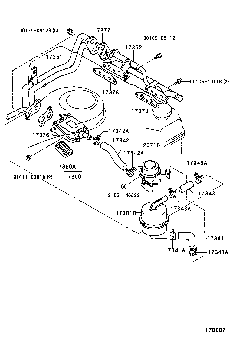  HILUX 2WD |  MANIFOLD AIR INJECTION SYSTEM