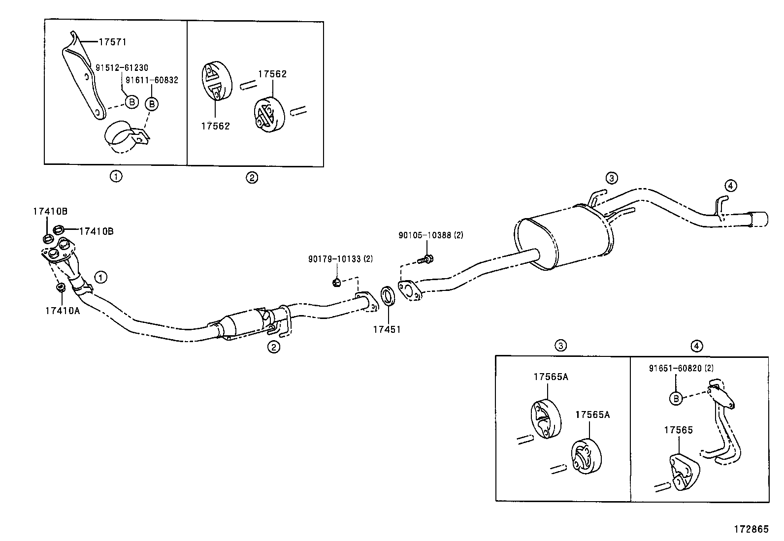  HILUX 2WD |  EXHAUST PIPE
