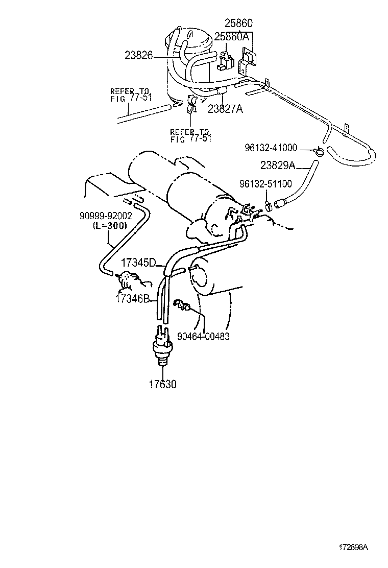  HILUX 2WD |  VACUUM PIPING