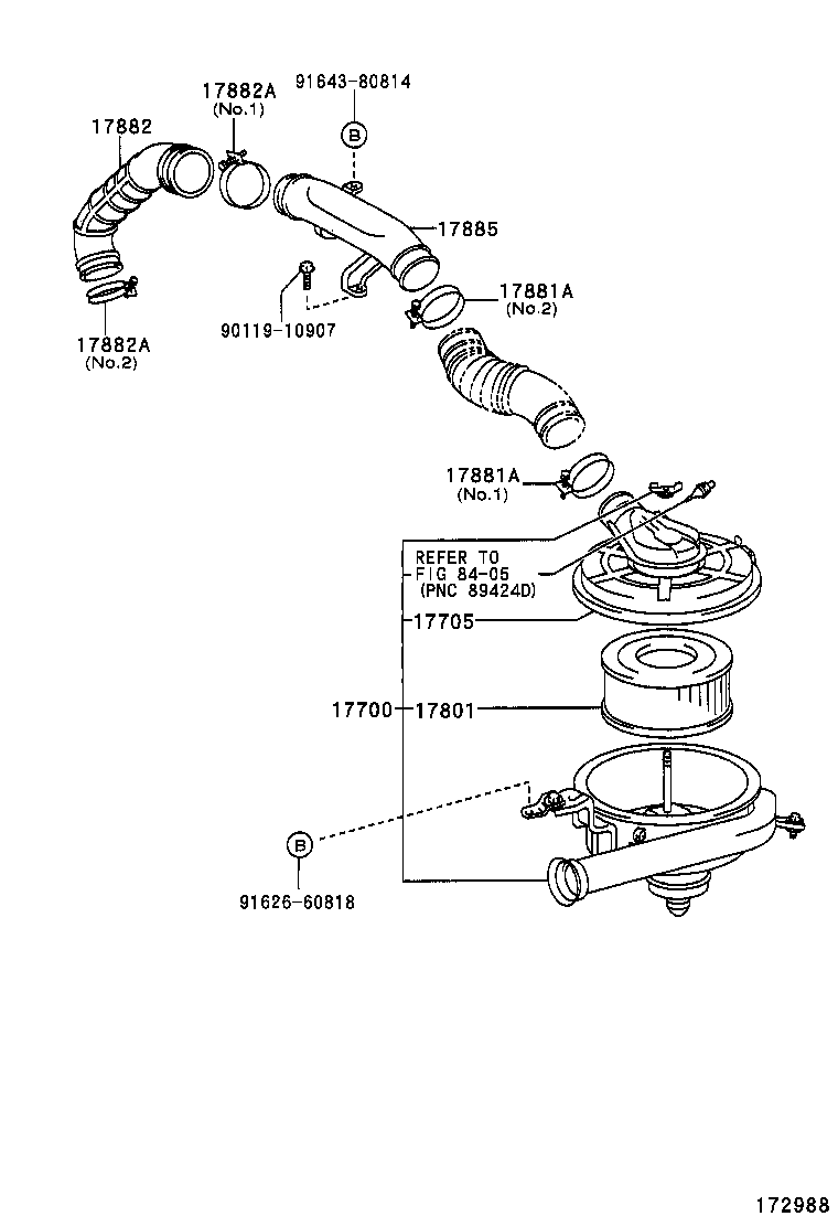  HILUX 4RUNNER 4WD |  AIR CLEANER