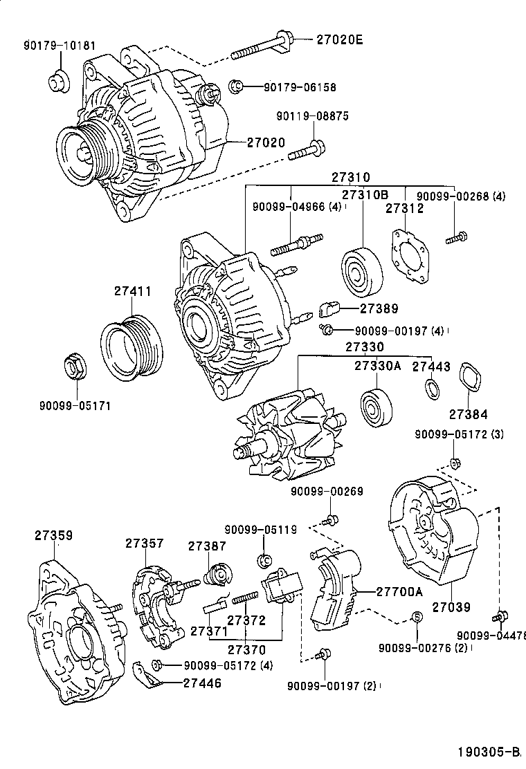  COROLLA LB |  ALTERNATOR