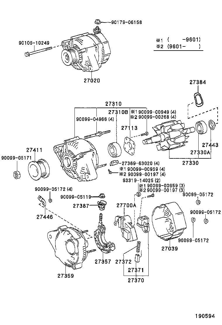  CAMRY NAP SED WG |  ALTERNATOR