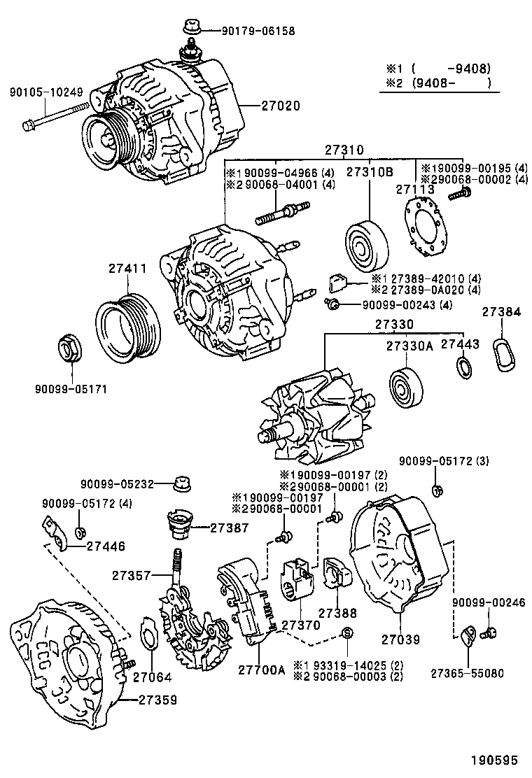  CAMRY NAP SED WG |  ALTERNATOR