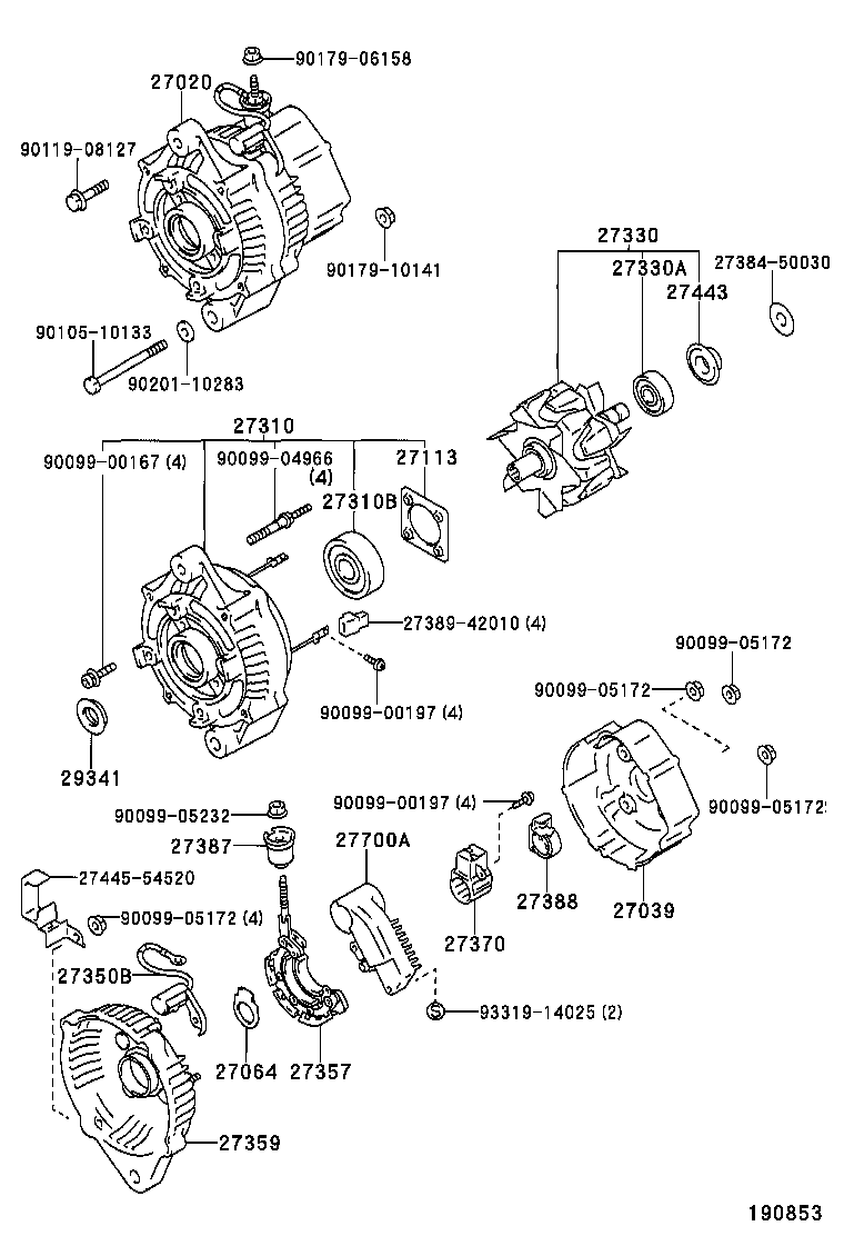  HILUX 4RUNNER 4WD |  ALTERNATOR