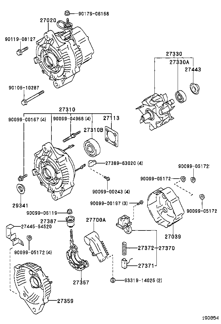  HILUX 4RUNNER 4WD |  ALTERNATOR