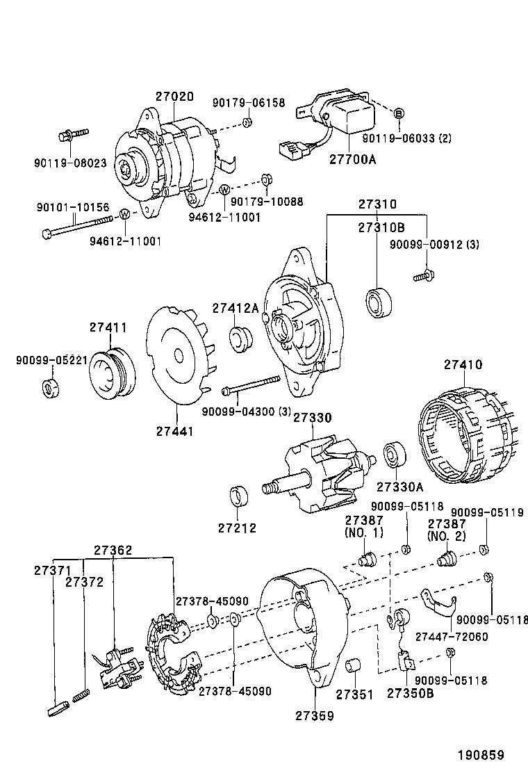  HILUX 4RUNNER 4WD |  ALTERNATOR