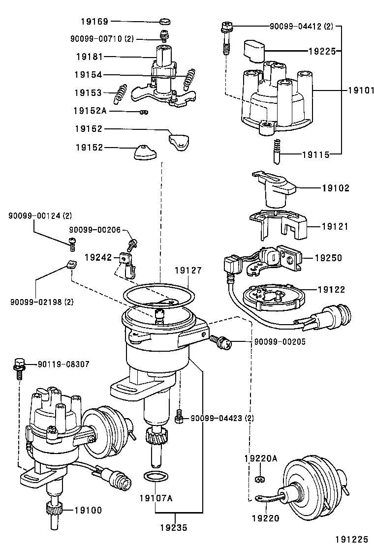  HILUX 4RUNNER 4WD |  DISTRIBUTOR