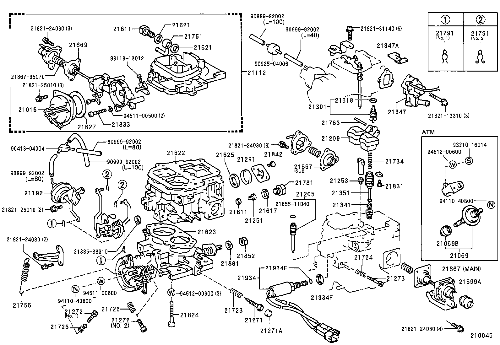  HILUX 2WD |  CARBURETOR