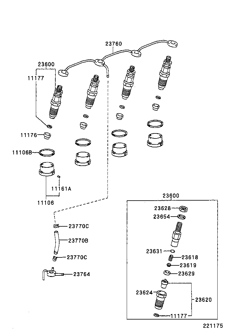  HILUX 4RUNNER 4WD |  INJECTION NOZZLE