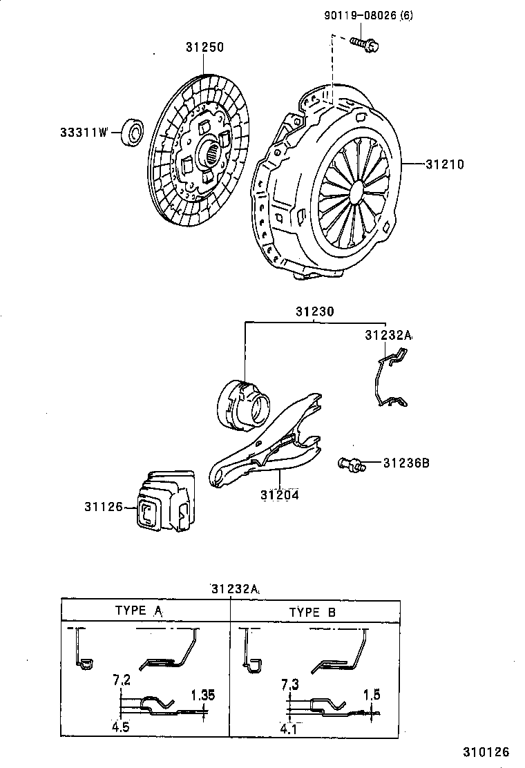  PREVIA |  CLUTCH RELEASE FORK