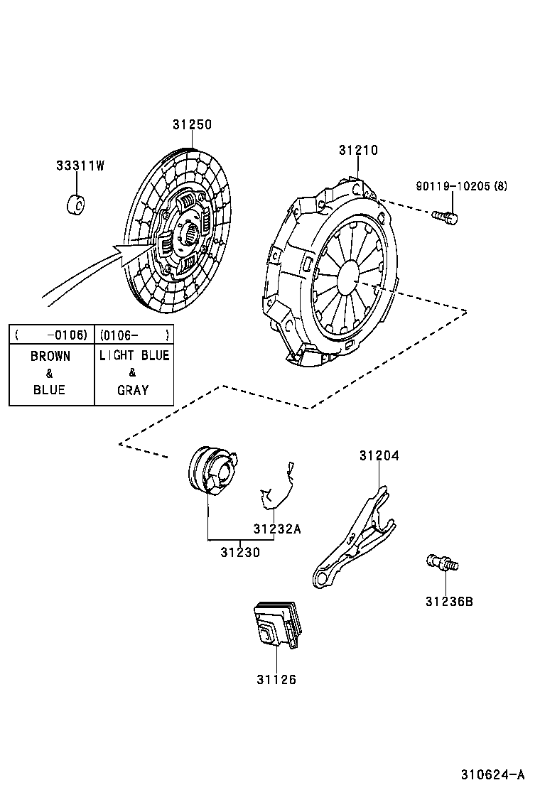  DYNA |  CLUTCH RELEASE FORK