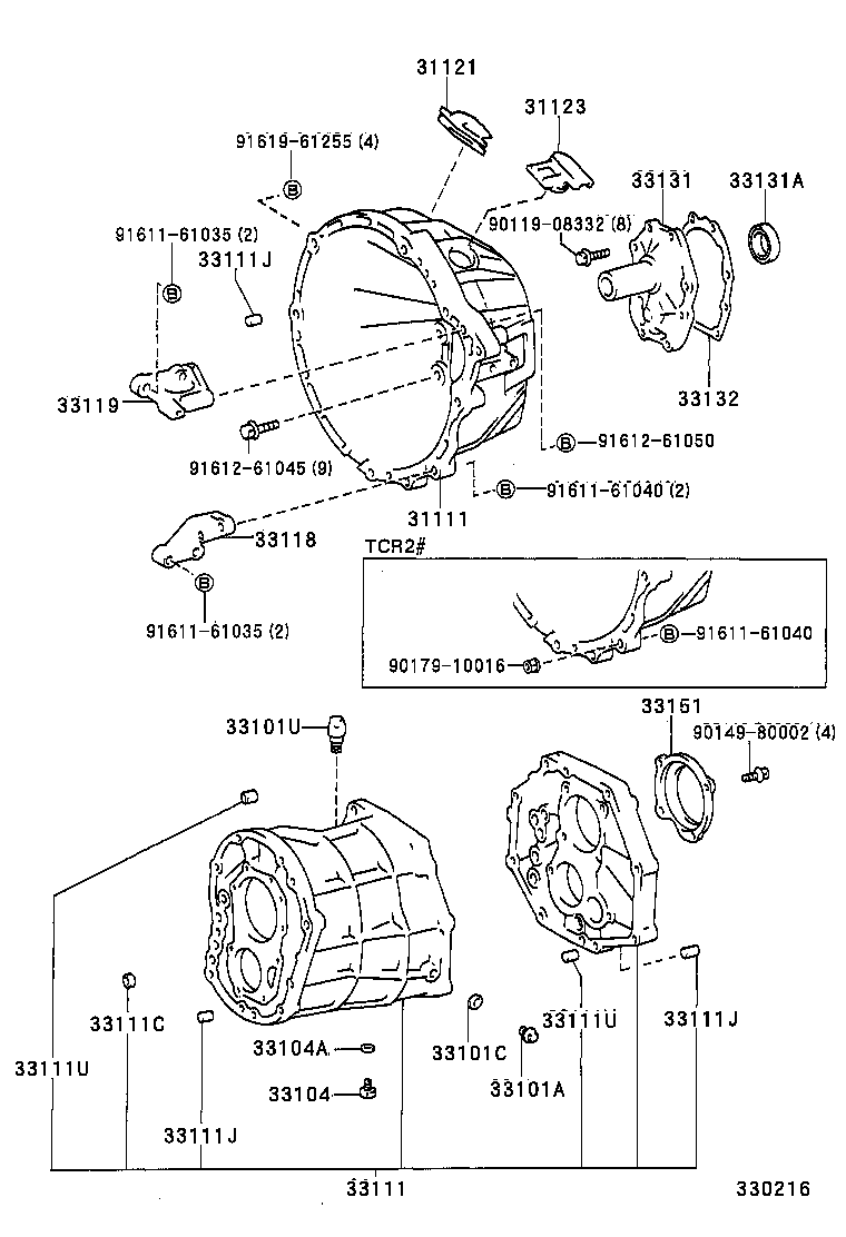  PREVIA |  CLUTCH HOUSING TRANSMISSION CASE MTM
