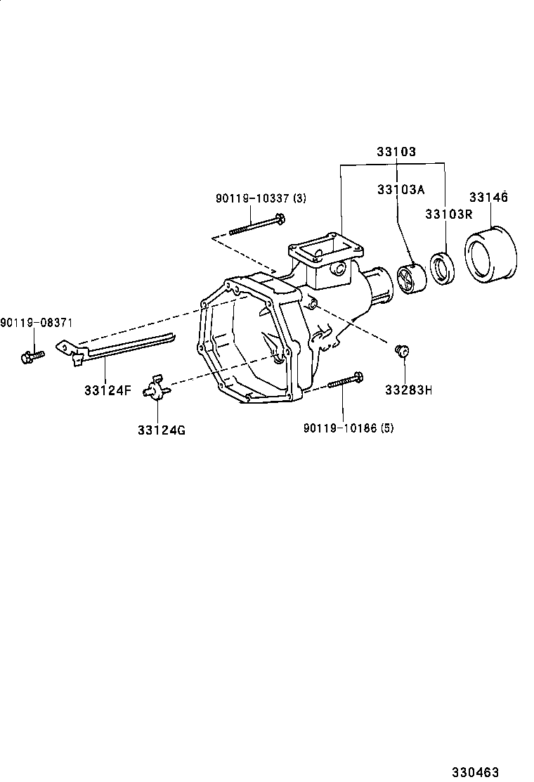  HILUX 2WD |  EXTENSION HOUSING MTM