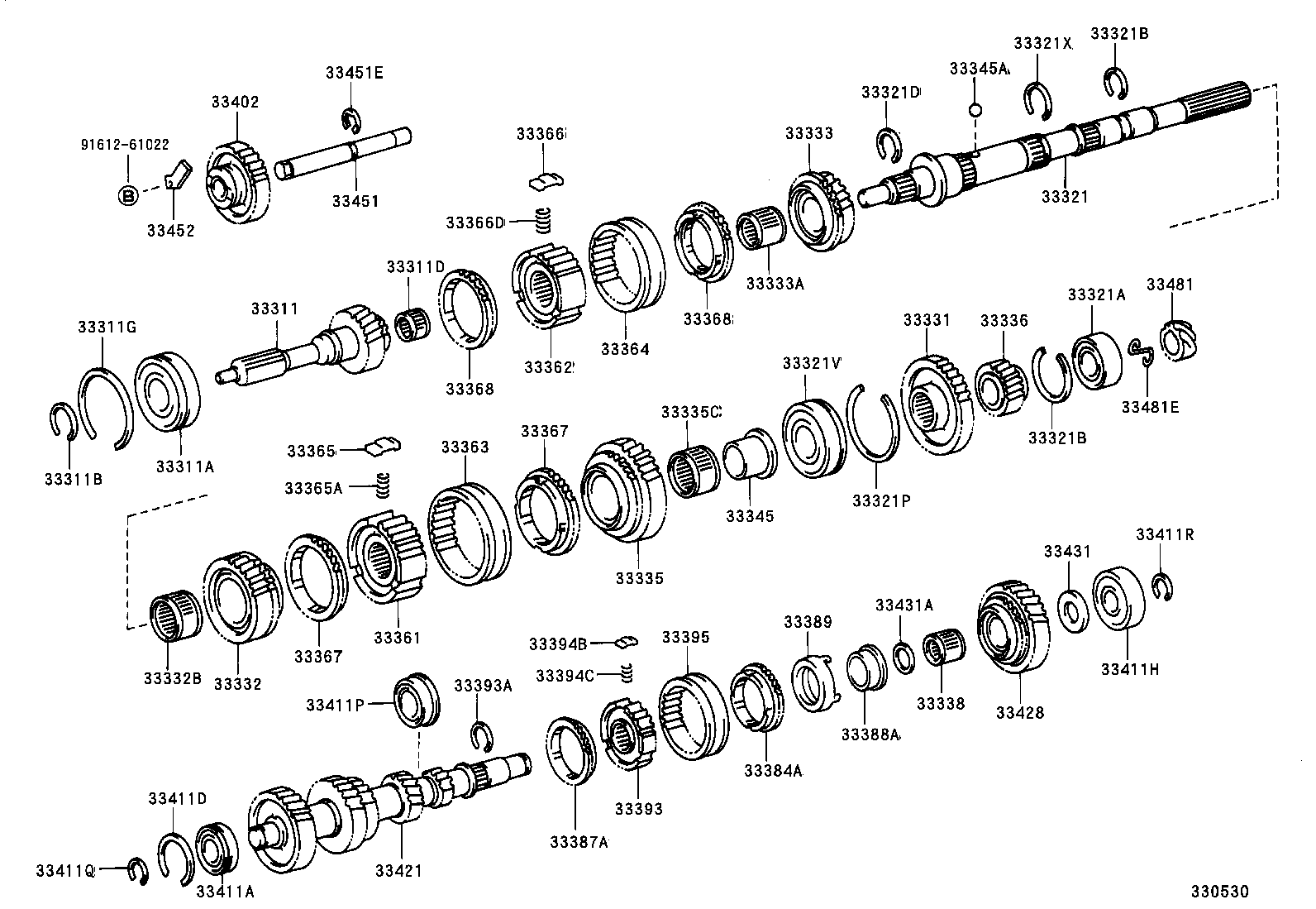  HILUX 2WD |  TRANSMISSION GEAR MTM