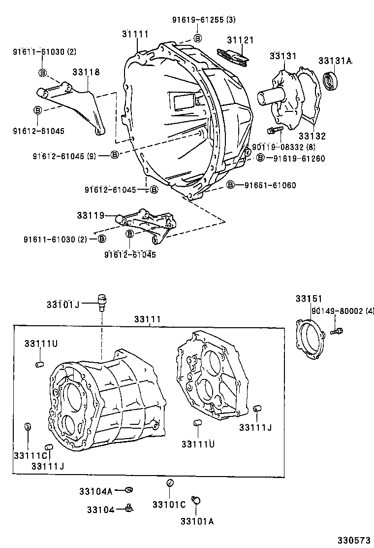  DYNA 100 |  CLUTCH HOUSING TRANSMISSION CASE MTM