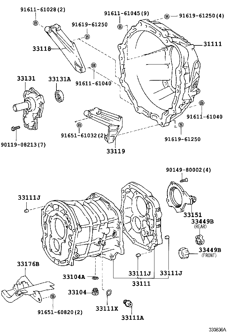  CROWN |  CLUTCH HOUSING TRANSMISSION CASE MTM