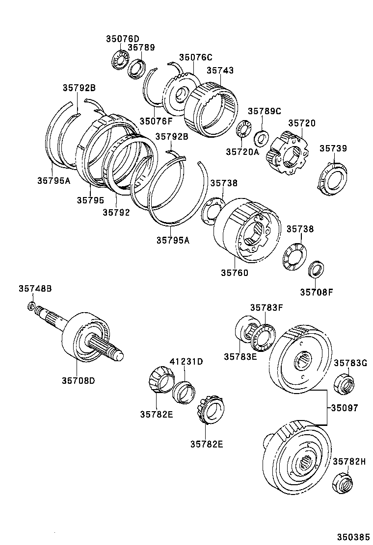 SPACIO |  PLANETARY GEAR REVERSE PISTON COUNTER GEAR ATM