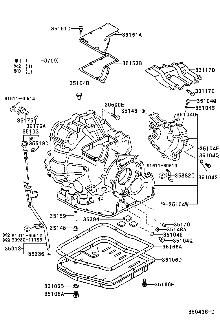  AVALON |  TRANSMISSION CASE OIL PAN ATM