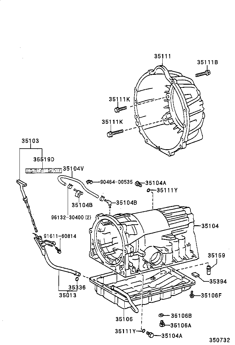  LS400 |  TRANSMISSION CASE OIL PAN ATM