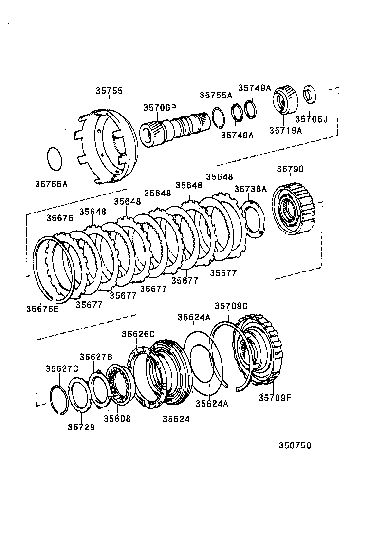  LS400 |  CENTER SUPPORT PLANETARY SUN GEAR ATM