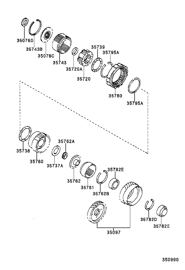  CAMRY NAP SED WG |  PLANETARY GEAR REVERSE PISTON COUNTER GEAR ATM