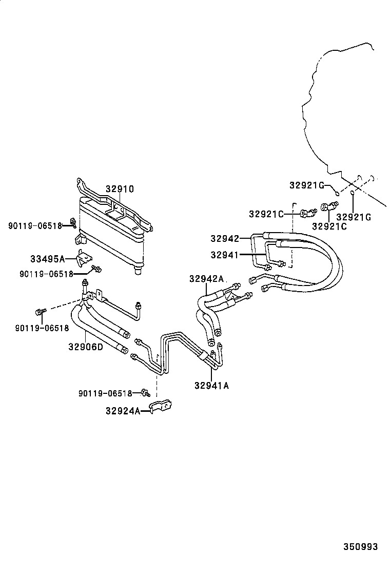  CAMRY NAP SED WG |  OIL COOLER TUBE ATM