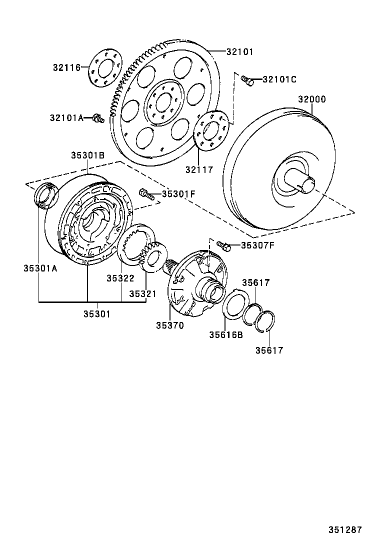 SPACIO |  TORQUE CONVERTER FRONT OIL PUMP CHAIN ATM