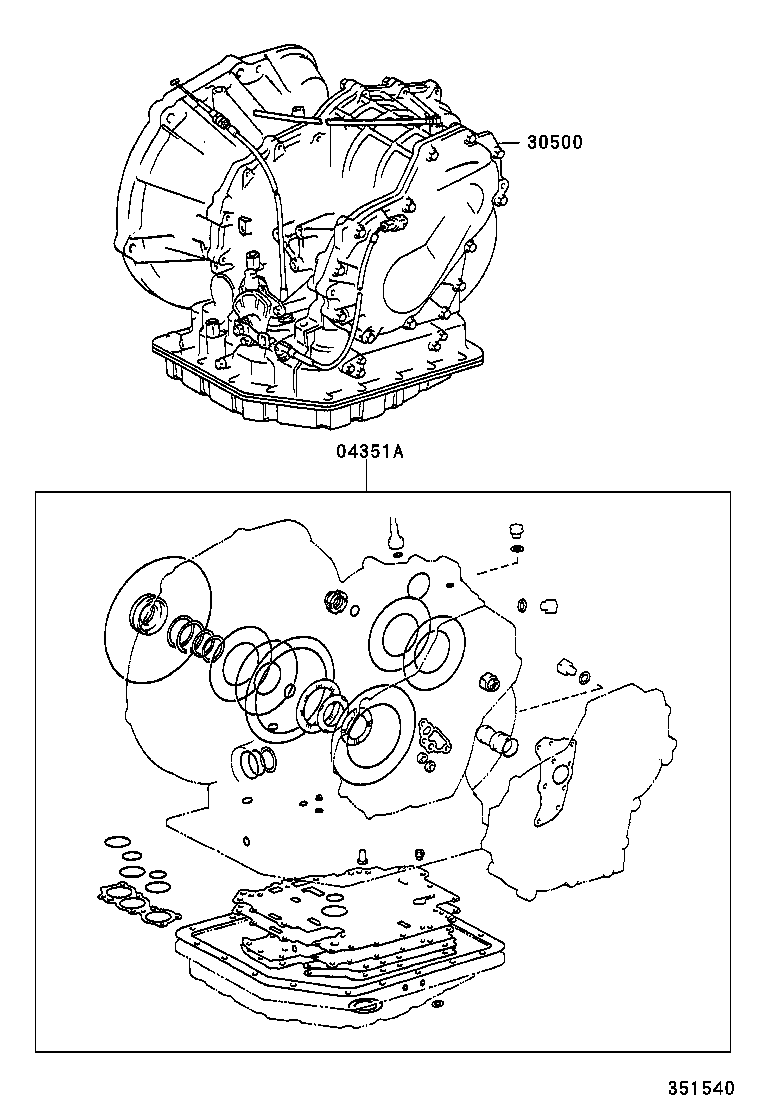  SOLUNA |  TRANSAXLE OR TRANSMISSION ASSY GASKET KIT ATM