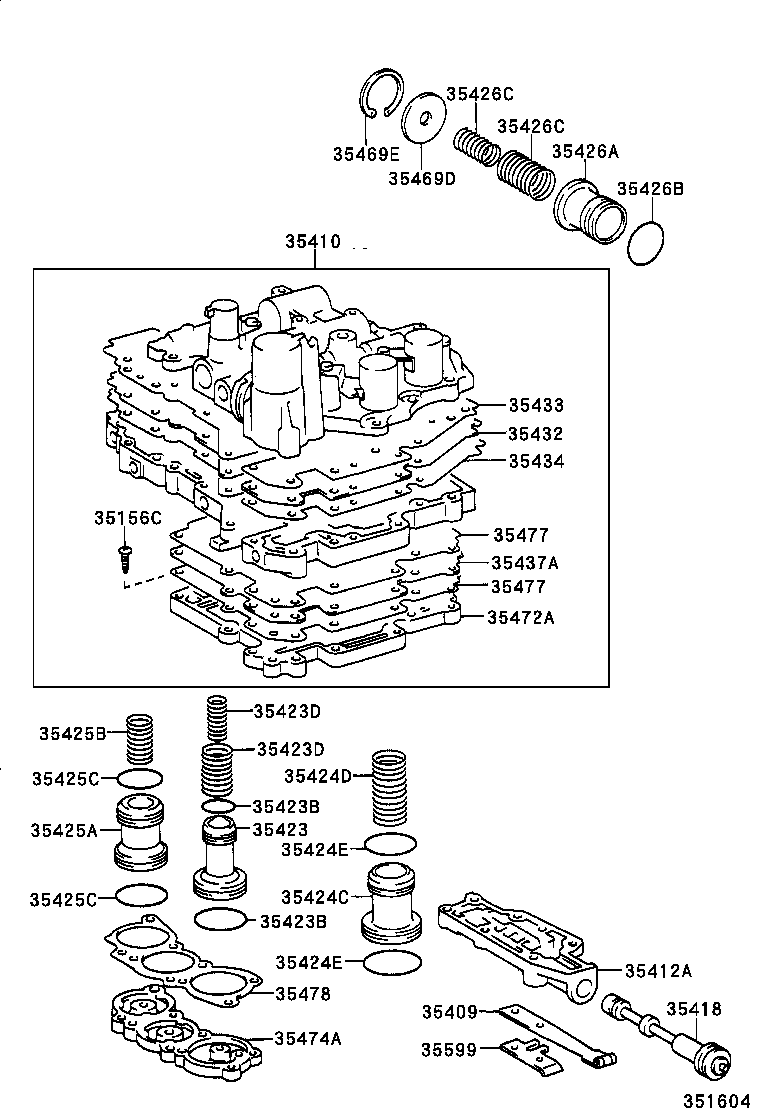  AVALON |  VALVE BODY OIL STRAINER ATM