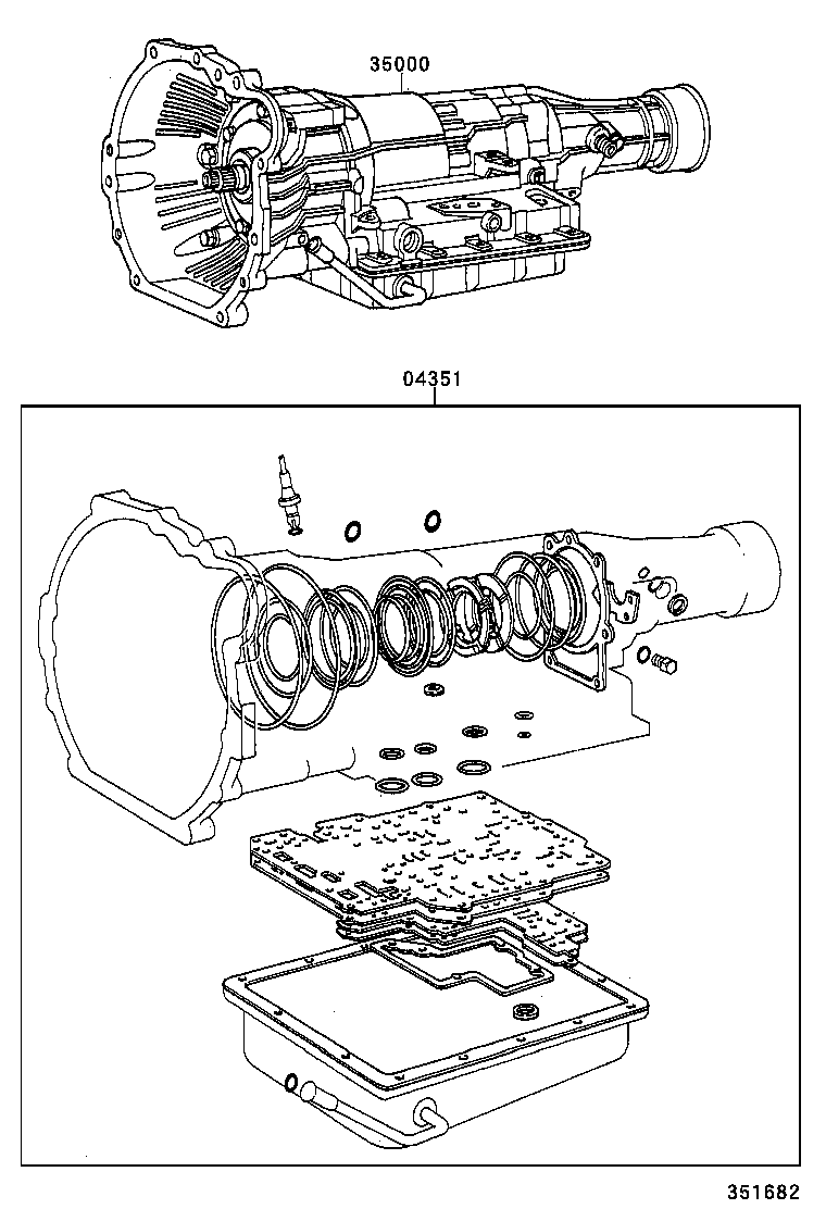  CROWN |  TRANSAXLE OR TRANSMISSION ASSY GASKET KIT ATM