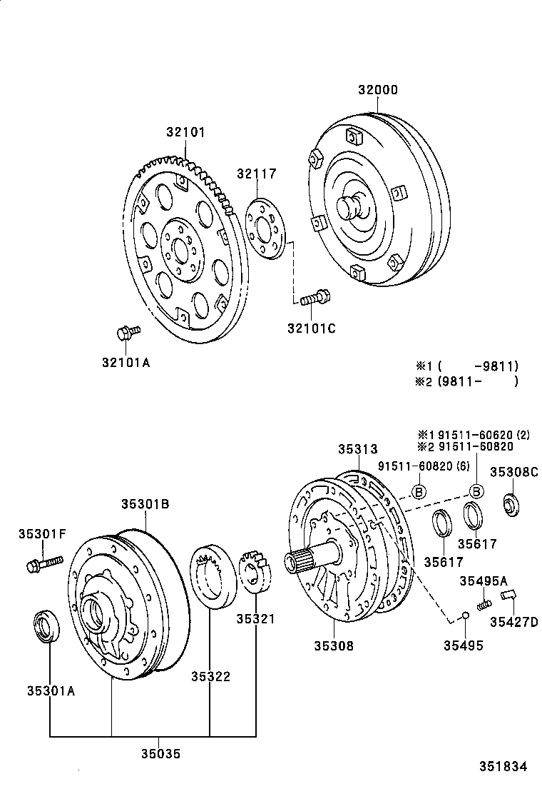  MEGA CRUISER |  TORQUE CONVERTER FRONT OIL PUMP CHAIN ATM