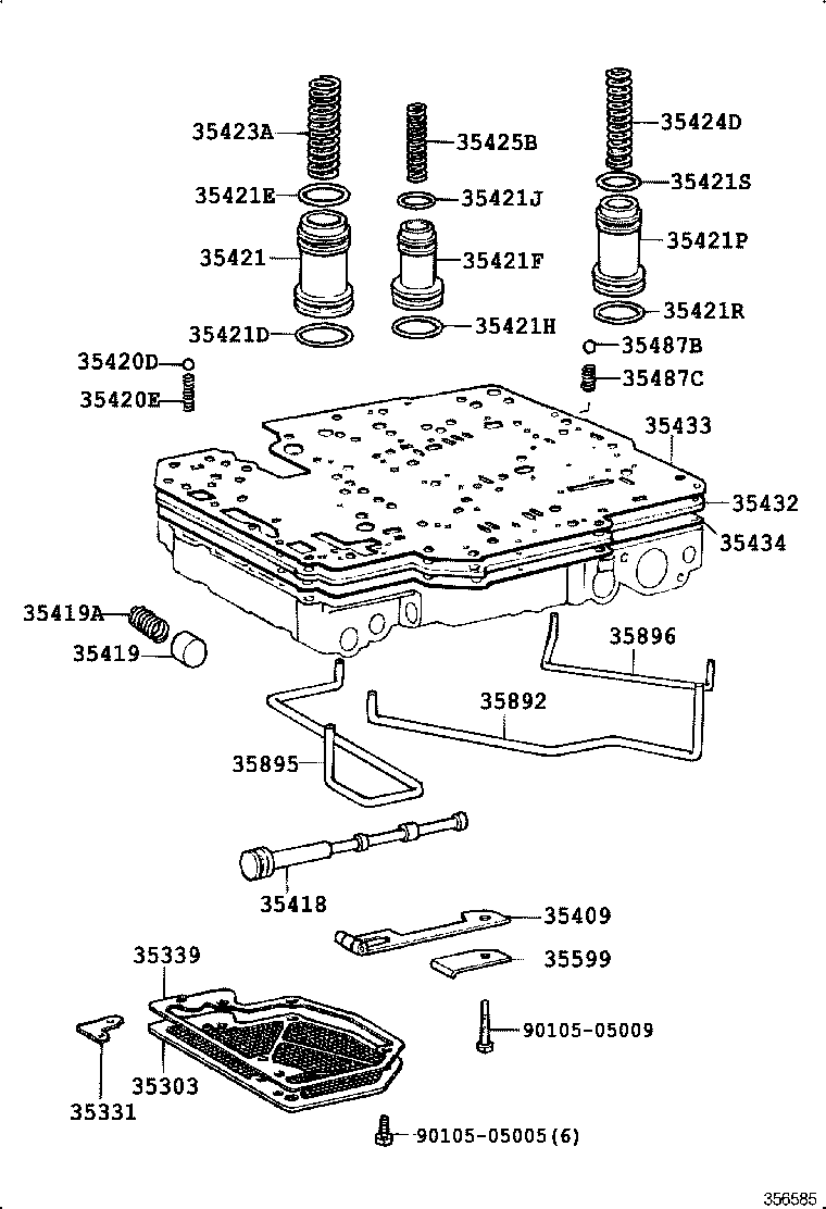  CROWN |  VALVE BODY OIL STRAINER ATM