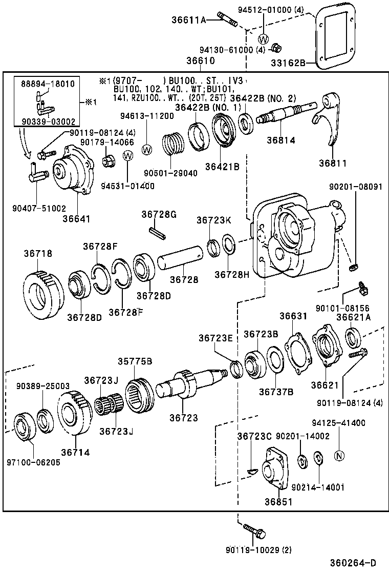  DYNA200 |  POWER TAKE OFF CASE GEAR