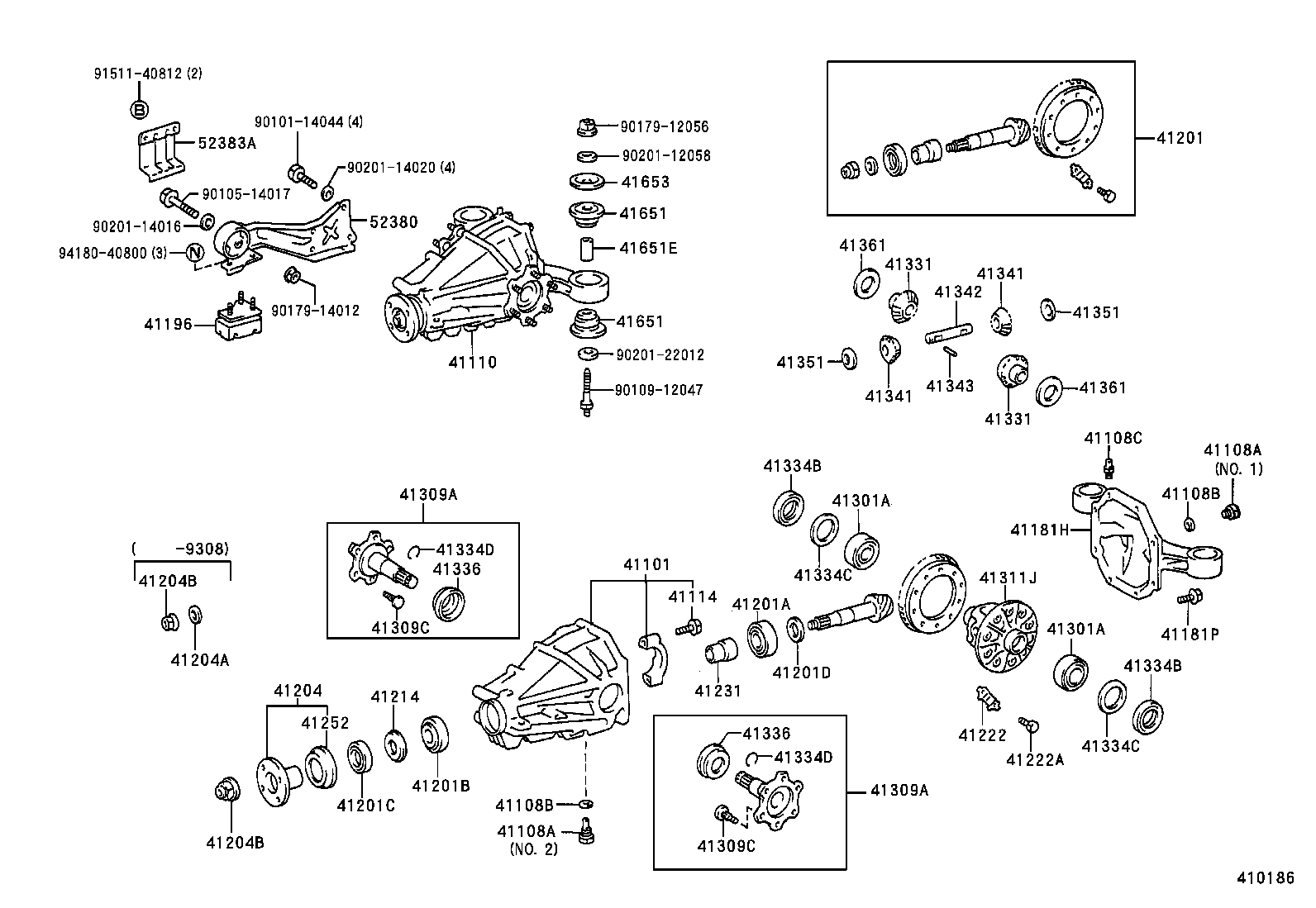  PREVIA |  REAR AXLE HOUSING DIFFERENTIAL