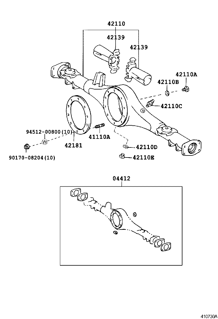  CROWN |  REAR AXLE HOUSING DIFFERENTIAL