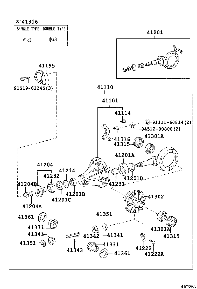  CROWN |  REAR AXLE HOUSING DIFFERENTIAL