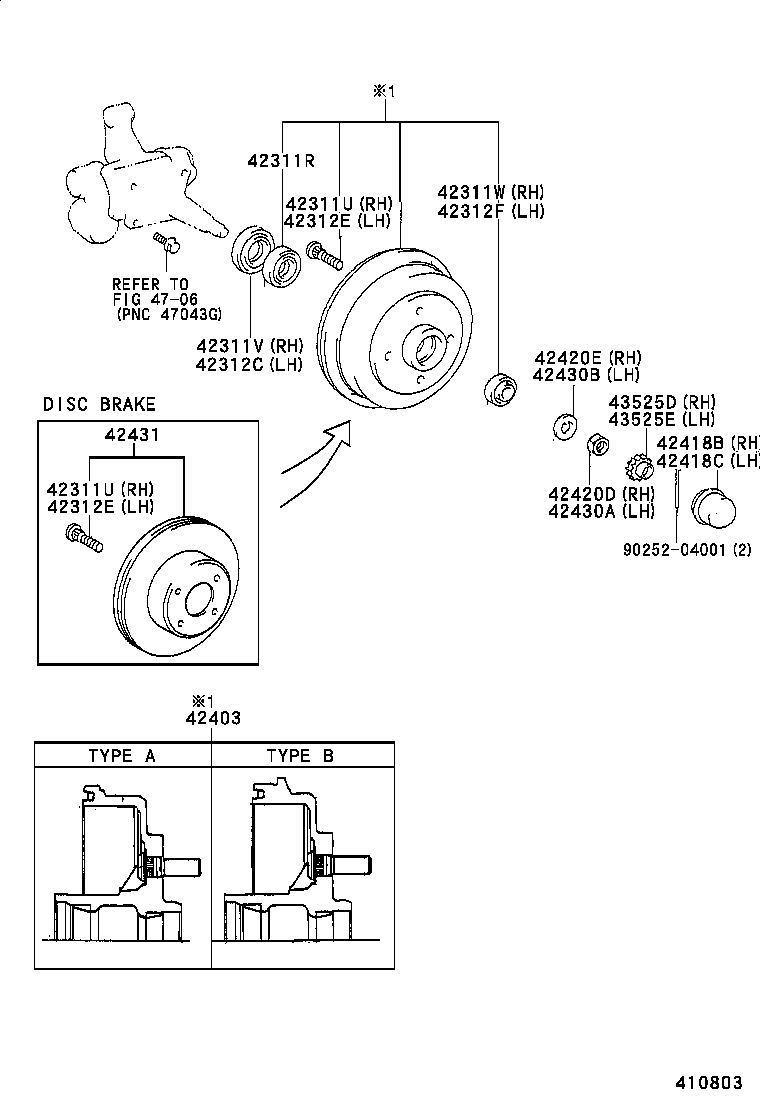  PASEO |  REAR AXLE SHAFT HUB