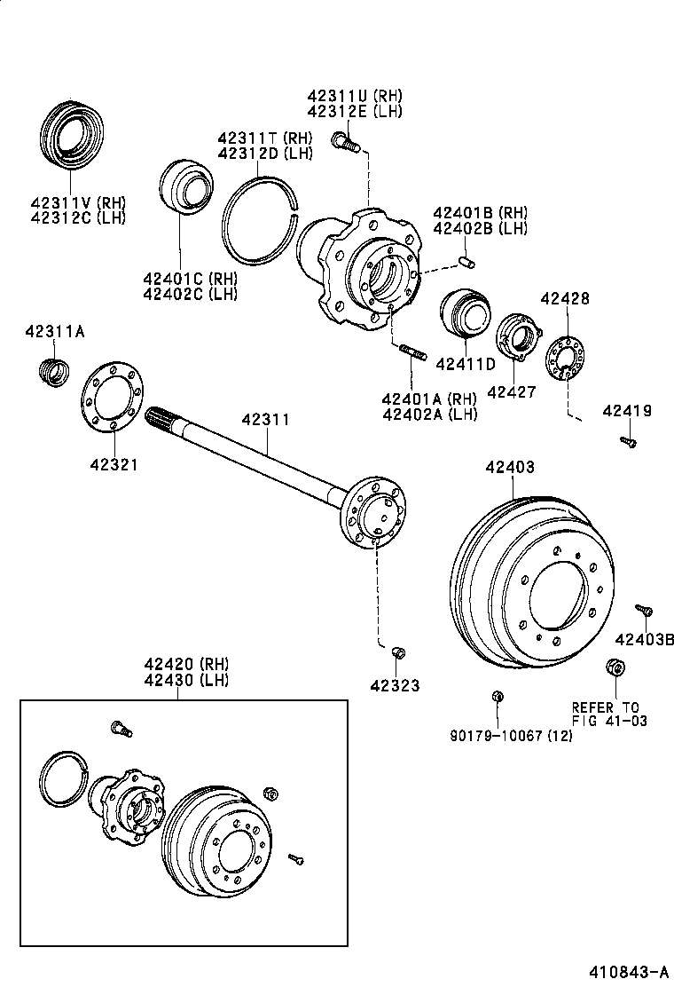  DYNA200 |  REAR AXLE SHAFT HUB