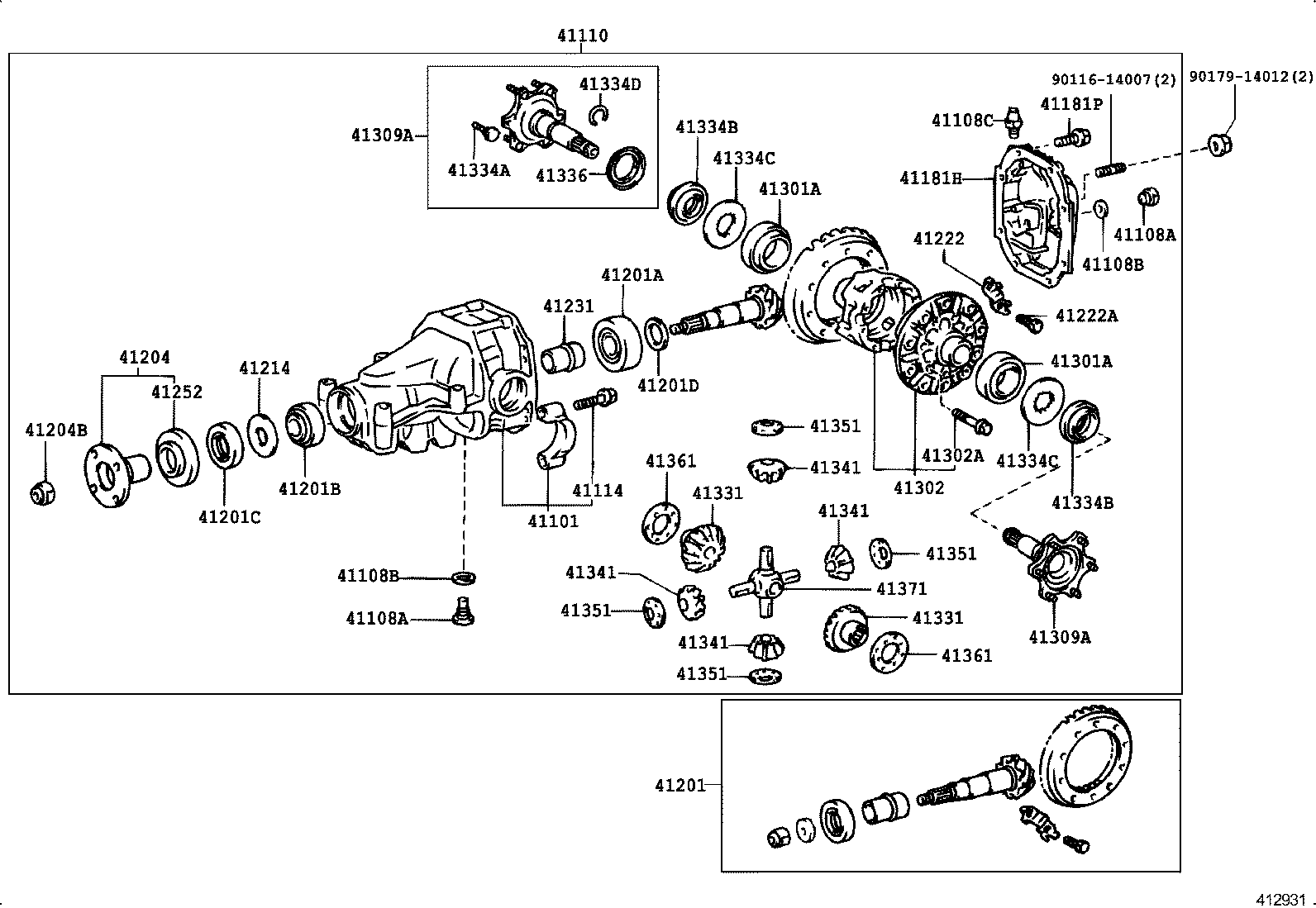  CROWN |  REAR AXLE HOUSING DIFFERENTIAL
